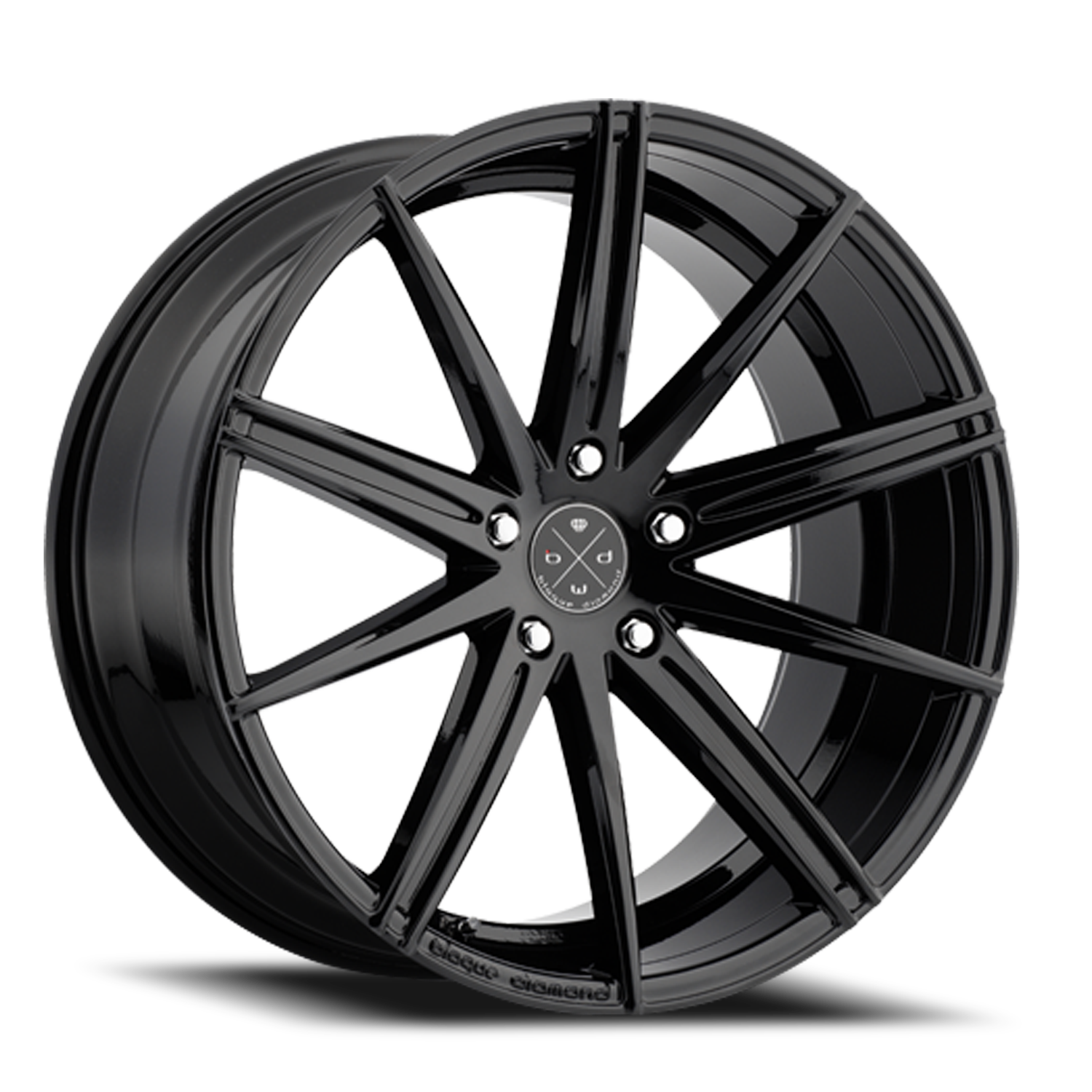 Blaque Diamond BD-9 22x10.5" 5x112mm 66.6mm CB +40mm Gloss Black