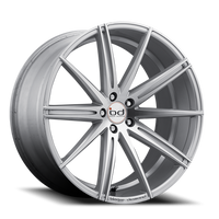 Blaque Diamond BD-9 22x10.5" 5x115mm 71.5mm CB +20mm Polished Silver