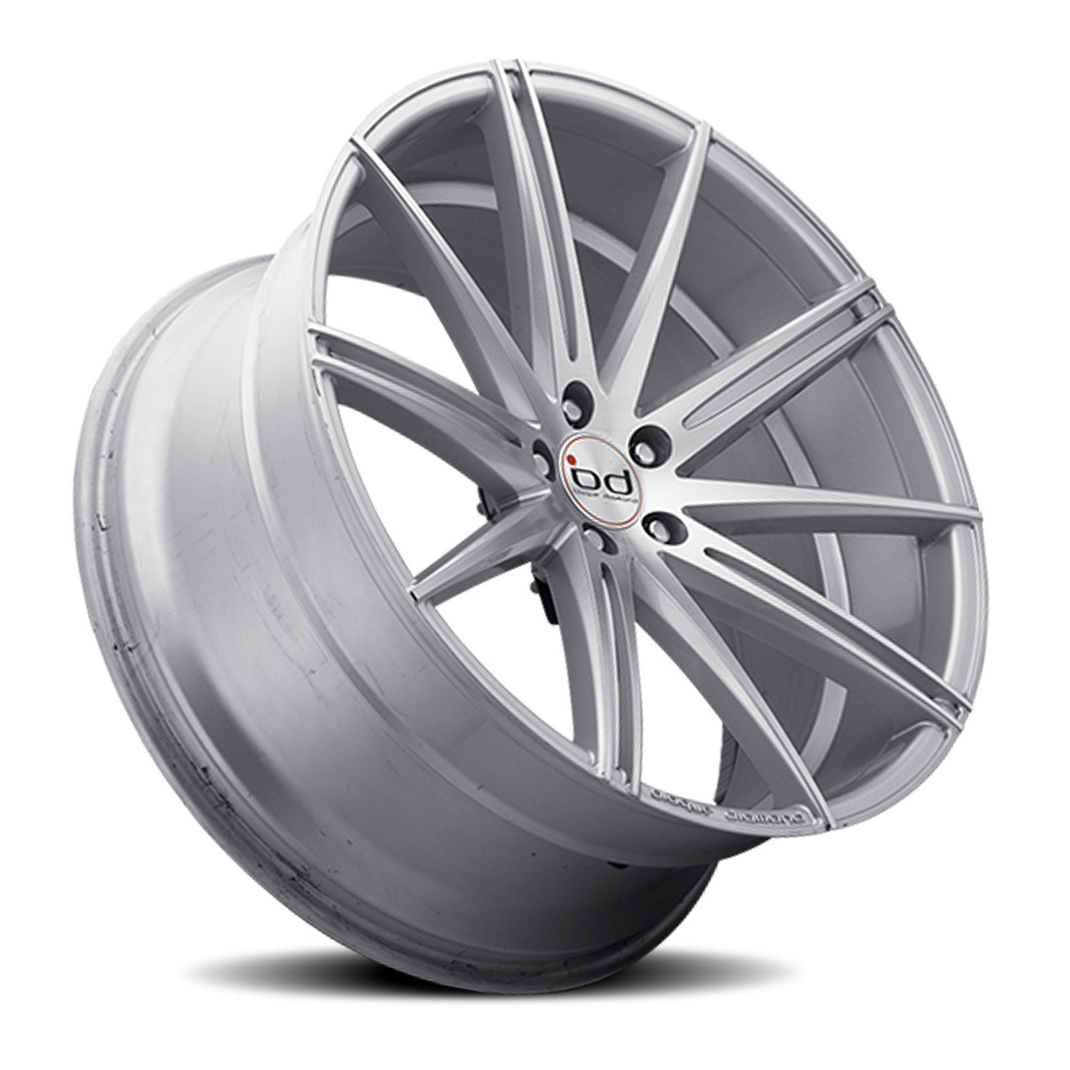 Blaque Diamond BD-9 22x10.5" 5x115mm 71.5mm CB +20mm Polished Silver