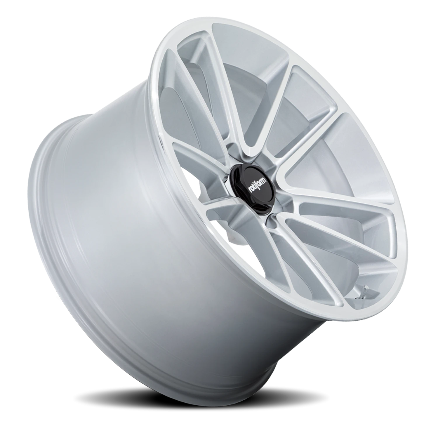 Rotiform BTL 22x10" 5x130mm 84.1mm CB +25mm Gloss Silver Machined Face
