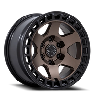 Black Rhino Bahari 17x8.5" 6x139.7mm 106.1mm CB +25mm Burnt Bronze Matte Black Lip