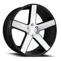 DUB Baller S217 22x9.5 +31 6x139.7mm 78.1mm Gloss Black Brushed