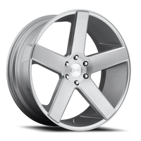 DUB Baller 22x9.5" 6x135mm 87.1mm CB +30mm Gloss Silver Brushed