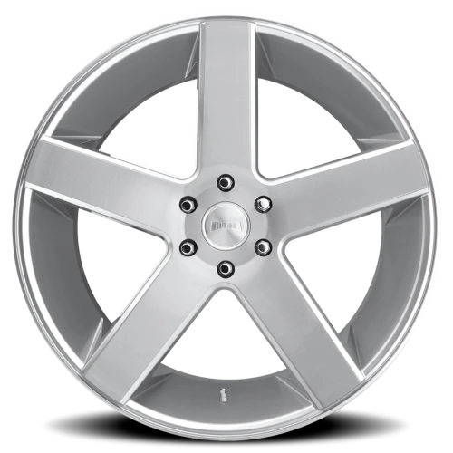 DUB Baller 22x9.5" 6x139.7mm 106.1mm CB +19mm Gloss Silver Brushed