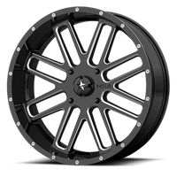 MSA Bandit 20x7" 4x156mm 132mm CB +4mm Gloss Black Milled