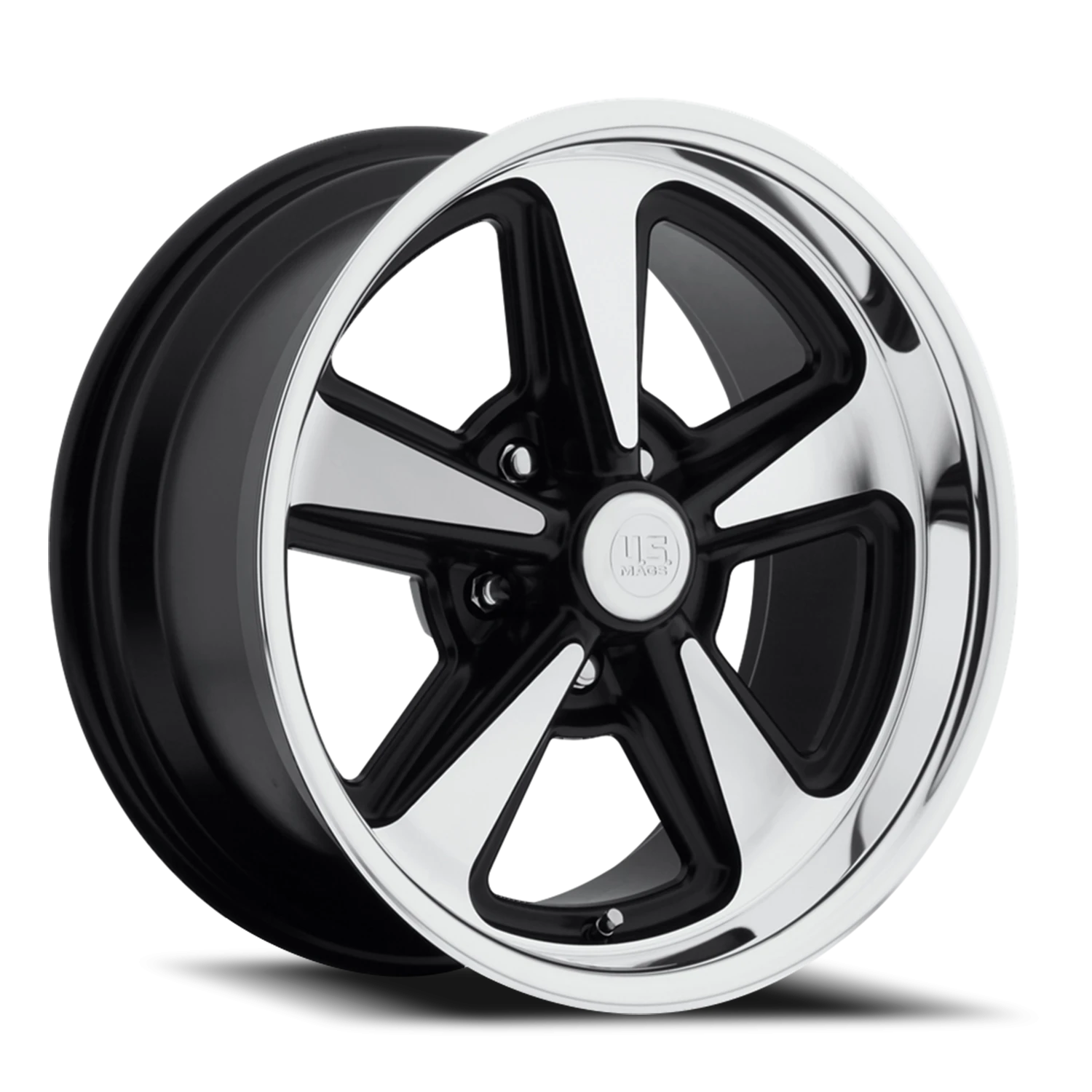 US Mags Bandit 17x9" 5x120.65mm 72.56mm CB +8mm Matte Black Machined