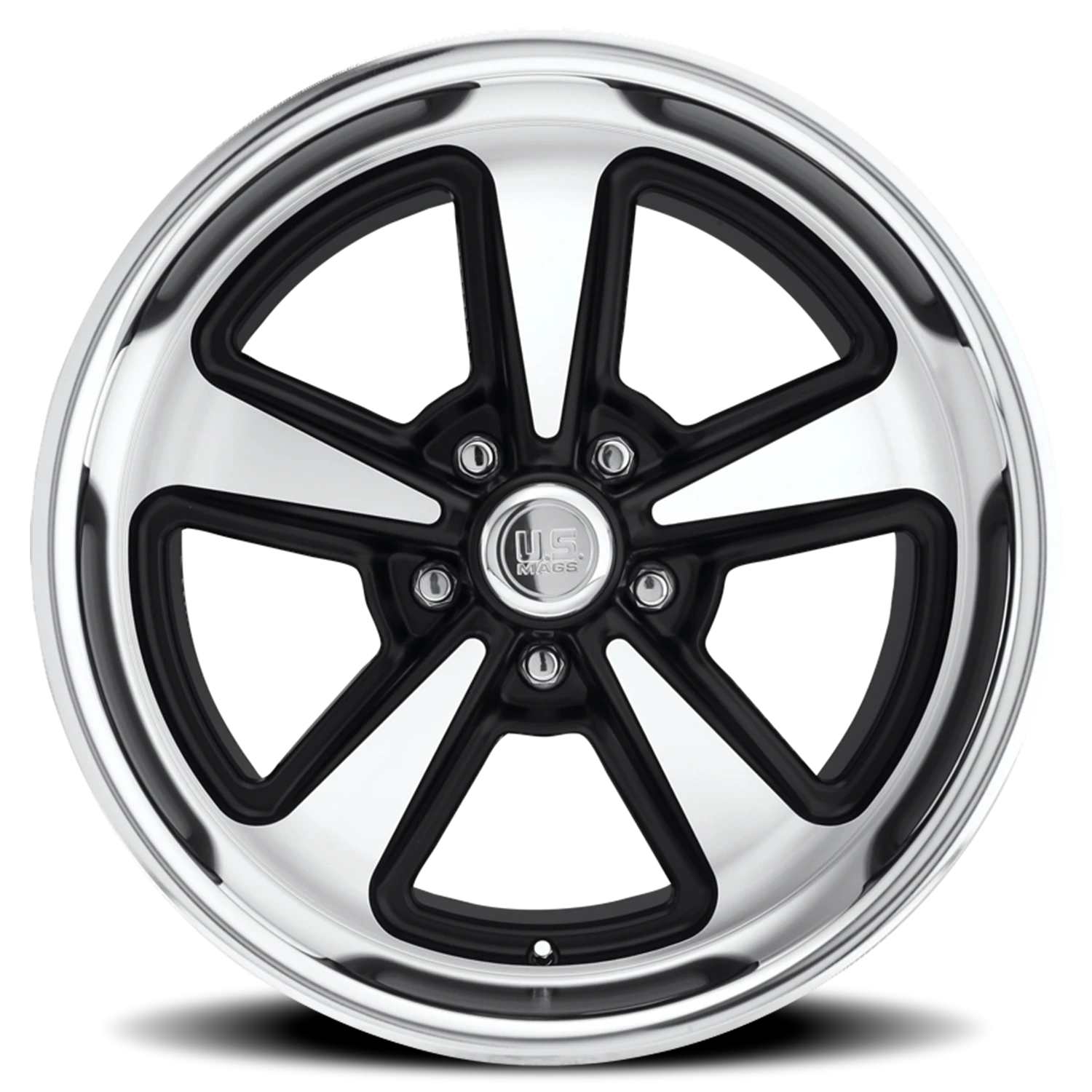 US Mags Bandit 17x9" 5x120.65mm 72.56mm CB +8mm Matte Black Machined