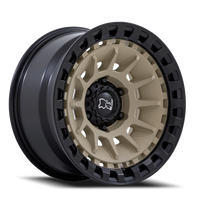 Black Rhino Barrage 17x8.5" 6x135mm 87.1mm CB -10mm Matte Desert Sand Matte Black