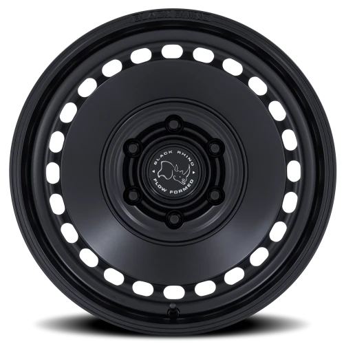 Black Rhino Basin 17x8.5" 6x135mm 87.1mm CB 0mm Matte Black