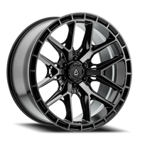 Arena Battle 20x10" 6x139.7mm 106.1mm CB -18mm Gloss Glossy Black Machined DDT Face-Machined DDT Lip
