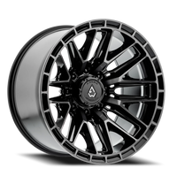 Arena Battle 20x10" 8x170mm 125.1mm CB -18mm Gloss Glossy Black Machined DDT Face-Machined DDT Lip