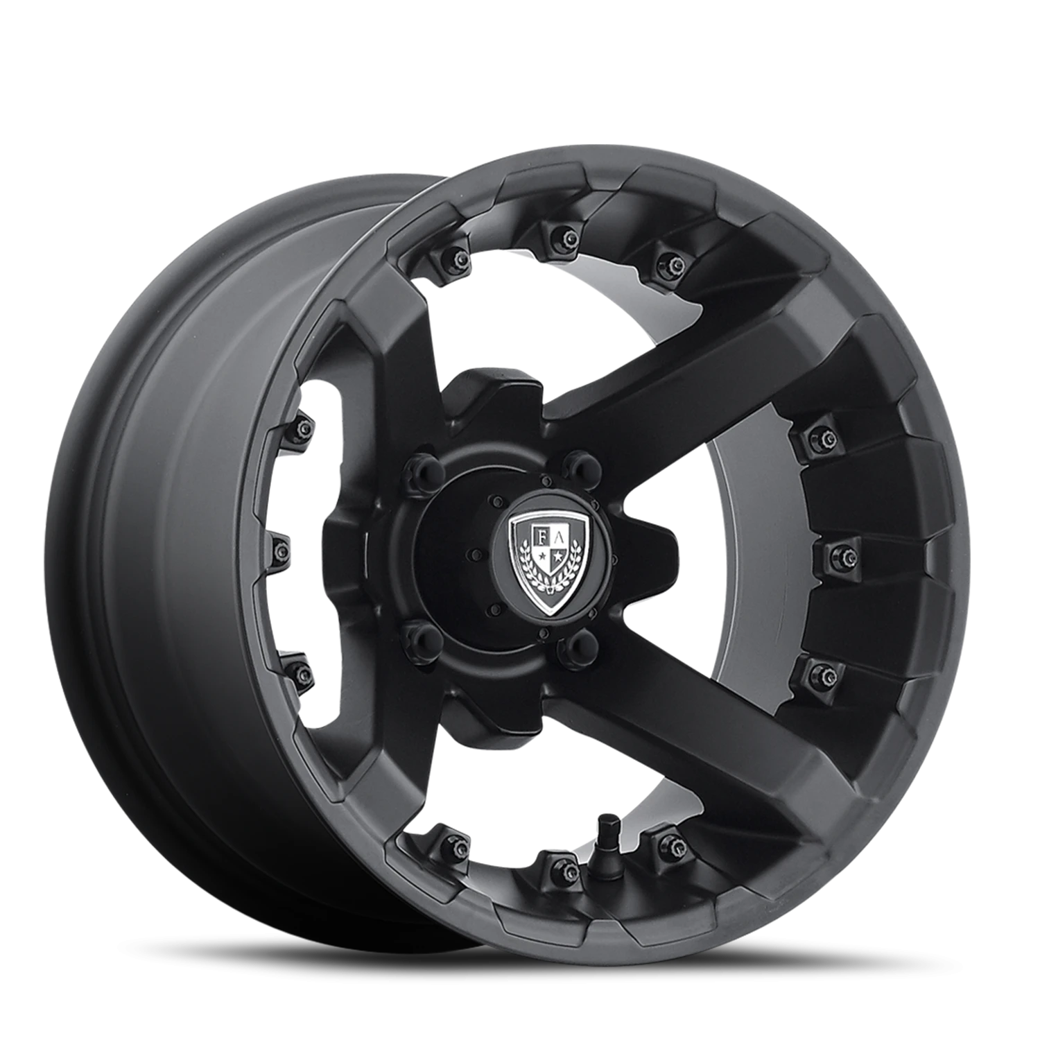 Fairway Alloys Battle 12x7" 4x101.6mm 70.7mm CB -47mm Matte Black