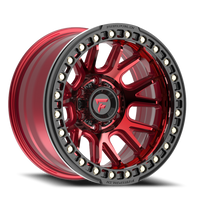 Fittipaldi Offroad Beadlock Series 17x9" 6x139.7mm 106.2mm CB -38mm Red Gloss Black Forged Ring