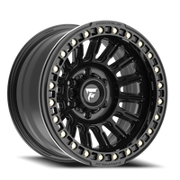 Fittipaldi Offroad Beadlock Series 17x9" 5x127mm 71.5mm CB -38mm Satin Black Gloss Black Forged Ring