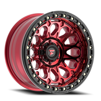 Fittipaldi Offroad Beadlock Series 17x9" 5x139.7mm 71.5mm CB -15mm Red Machined Forged Ring