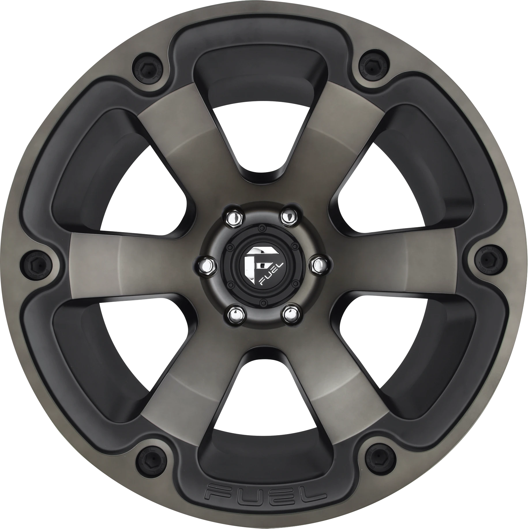 Fuel Beast Aus 17x9" 6x139.7mm 108mm CB +35mm Matte Black Machined-Dark Tint