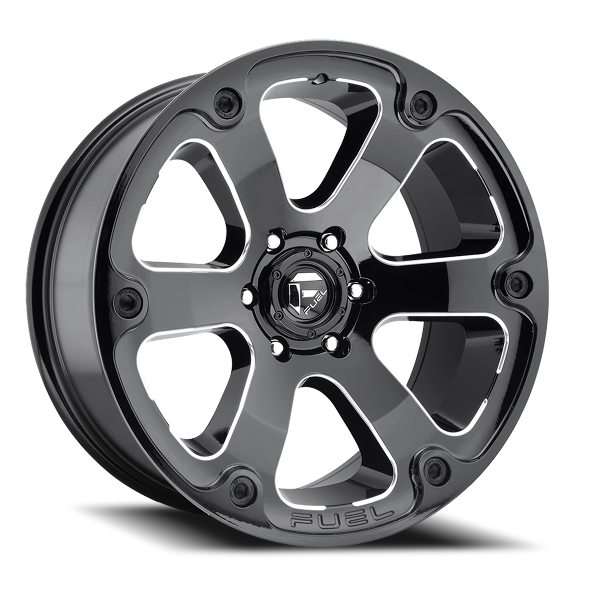 Fuel Beast 20x9 +1 5x127mm 78.1mm Gloss Black Milled