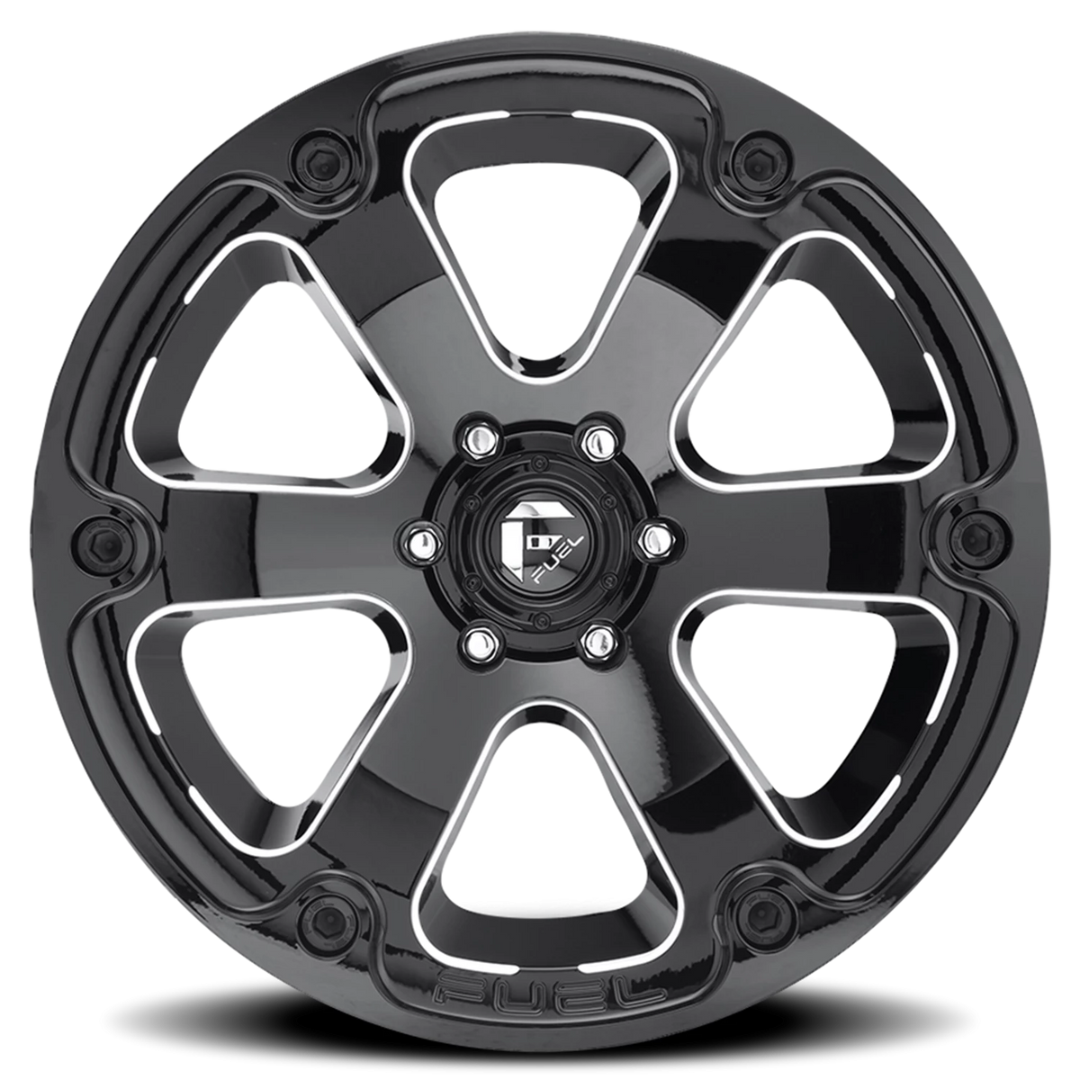 Fuel Beast 20x9 +1 5x127mm 78.1mm Gloss Black Milled
