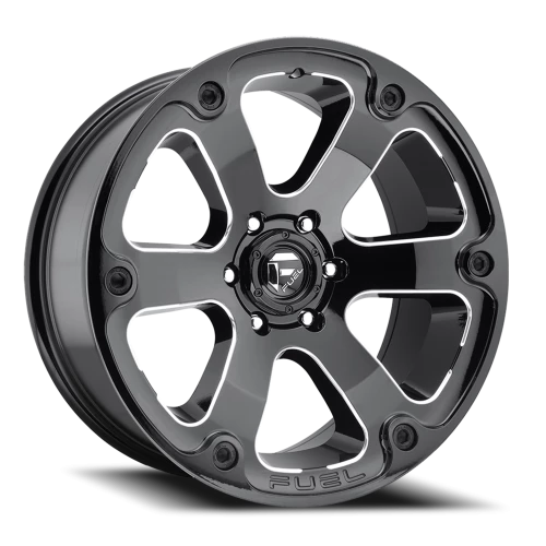 Fuel Beast 20x12 -44 6x135mm 87.1mm Gloss Black Milled