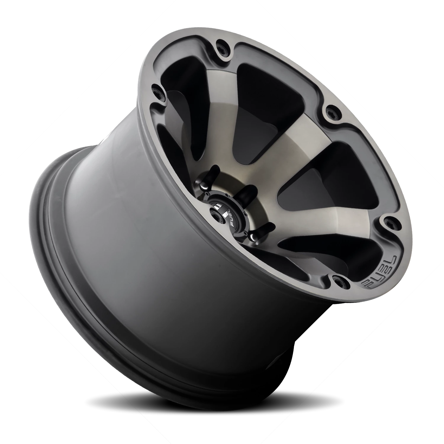 Fuel Beast 18x9" 5x127mm 78.1mm CB -12mm Matte Black Machined-Dark Tint