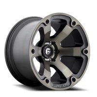 Fuel Beast 20x10" 8x170mm 125.1mm CB -18mm Matte Black Machined-Dark Tint