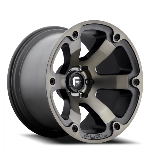 Fuel Beast 20x10" 8x170mm 125.1mm CB -18mm Matte Black Machined-Dark Tint