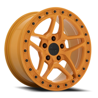 Victor Equipment Berg 17x8" 5x130mm 71.6mm CB +10mm Gloss Orange Black Bolts