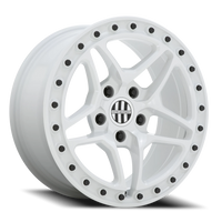 Victor Equipment Berg 17x8" 5x130mm 71.6mm CB +10mm Gloss White Black Bolts