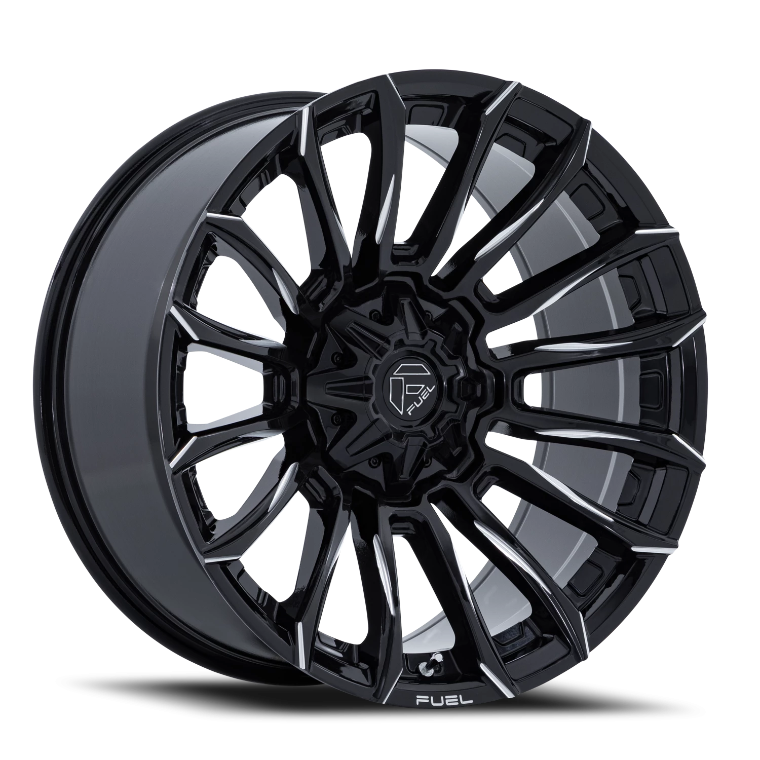 Fuel Blade 22x10" 8x165.1mm 125.1mm CB -18mm Gloss Black Milled