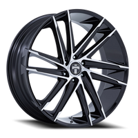 DUB Blaze 24x10" 6x135mm 87.1mm CB +30mm Gloss Black Machined Face