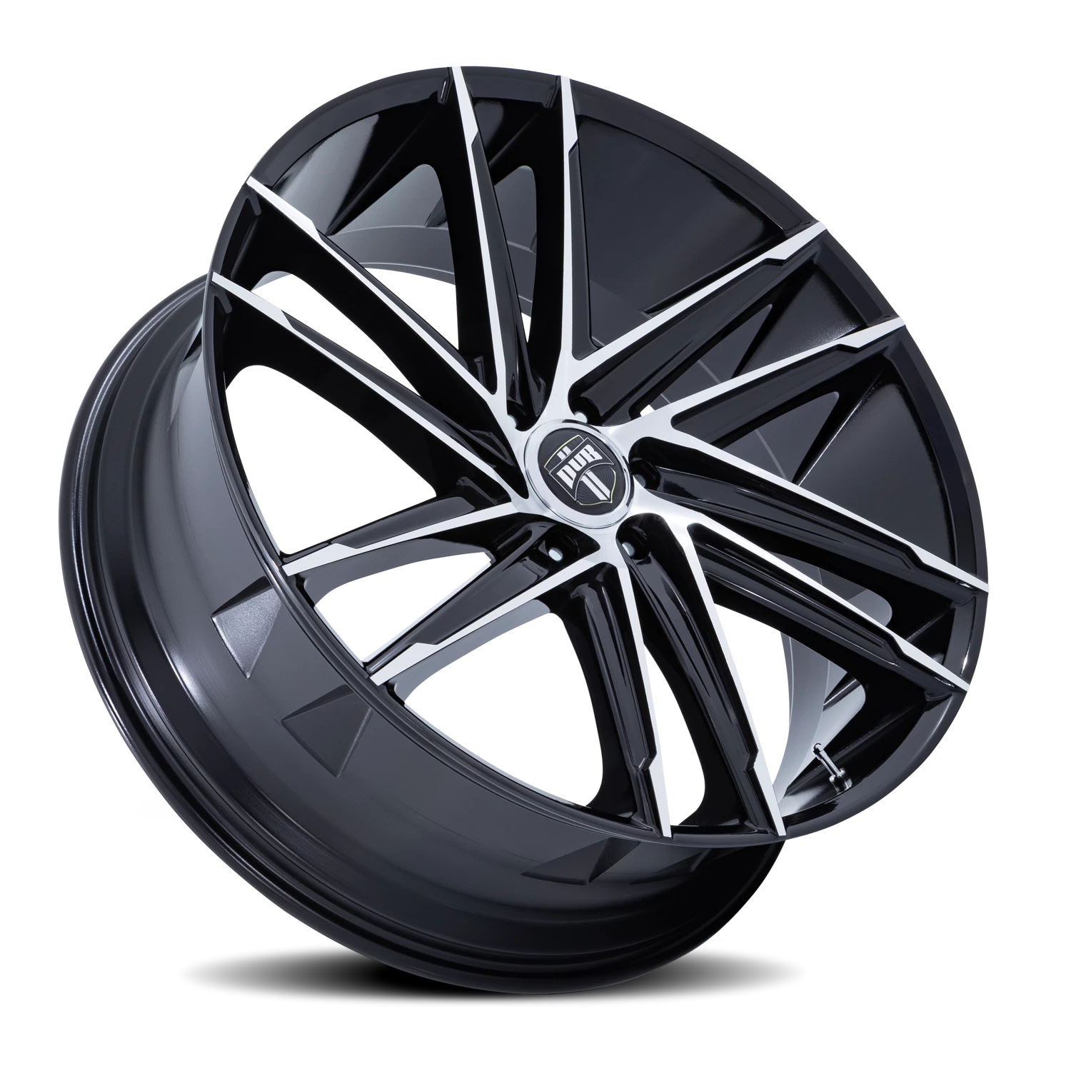 DUB Blaze 24x10" 6x135mm 87.1mm CB +30mm Gloss Black Machined Face