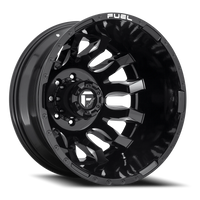 Fuel Blitz Dually 20x8.25 -265 8x165.1mm 121.5mm Gloss Black Milled
