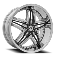 Diablo Blitz 22x8.5" 5x112mm 73.1mm CB +38mm Chrome
