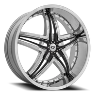 Diablo Blitz 24x10" 6x135mm 87.1mm CB +35mm Chrome
