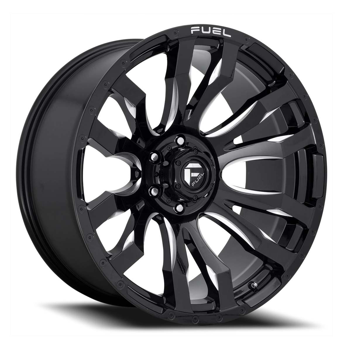 Fuel Blitz 20x10 -18 6x139.7mm 106.1mm Gloss Black Milled