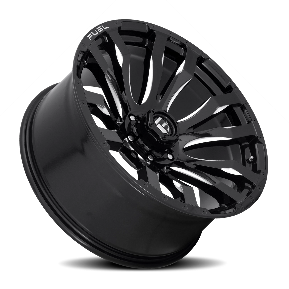 Fuel Blitz 20x10 -18 6x139.7mm 106.1mm Gloss Black Milled