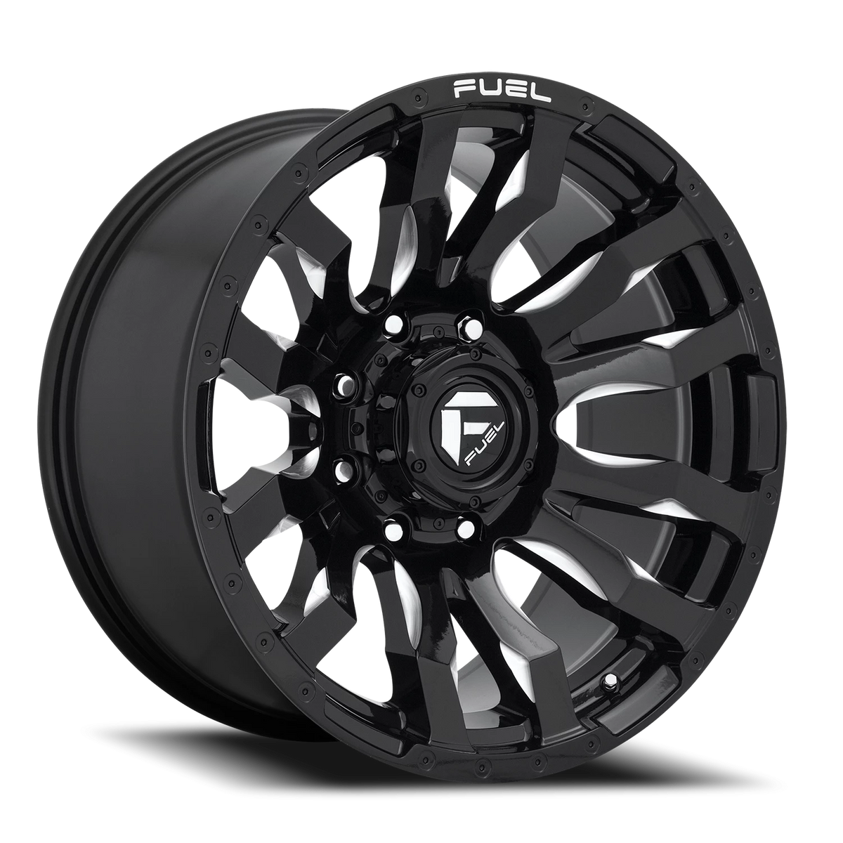 Fuel Blitz 18x9 +1 8x180mm 124.2mm Gloss Black Milled