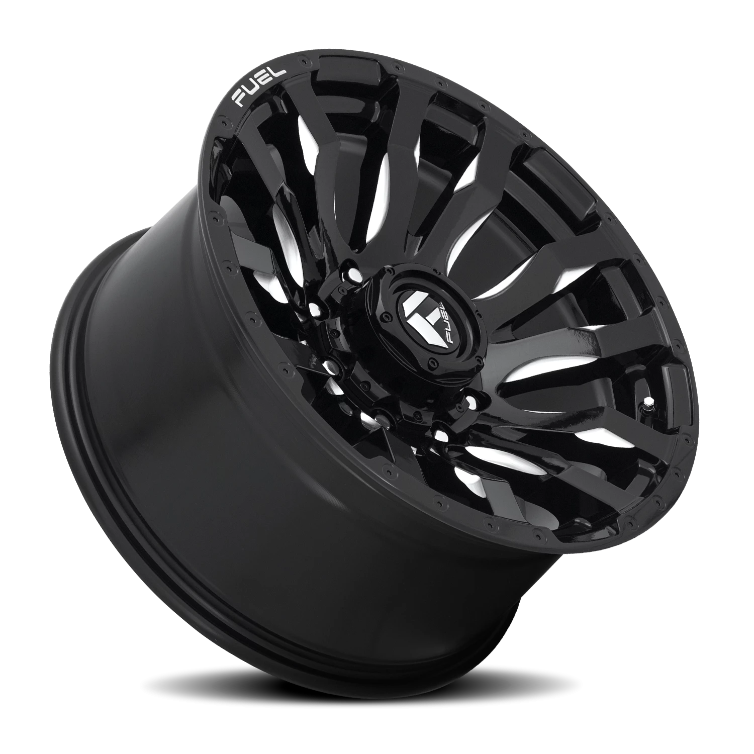 Fuel Blitz 20x9" 8x170mm 125.1mm CB +20mm Gloss Black Milled