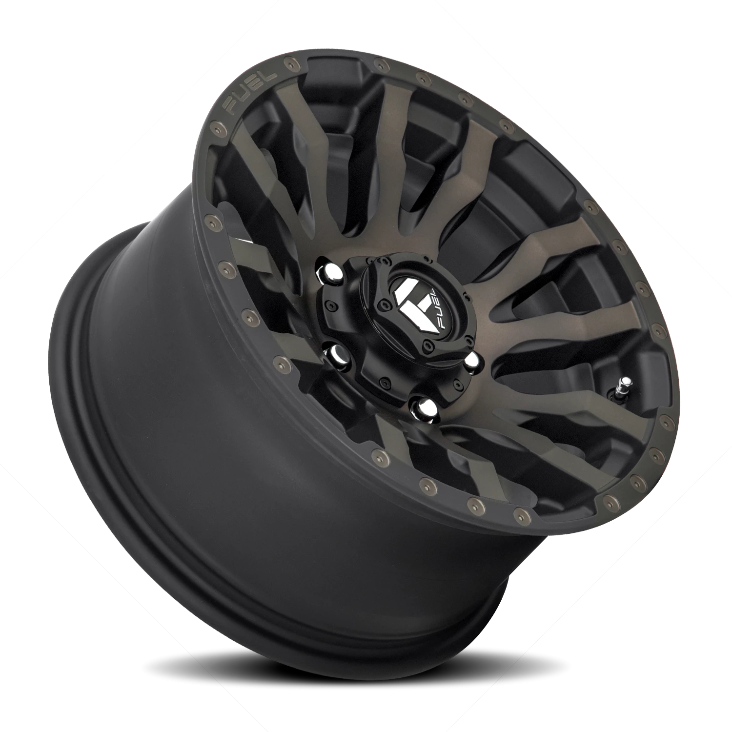 Fuel Blitz 20x10" 5x127mm 71.5mm CB -18mm Matte Black Double Dark Tint