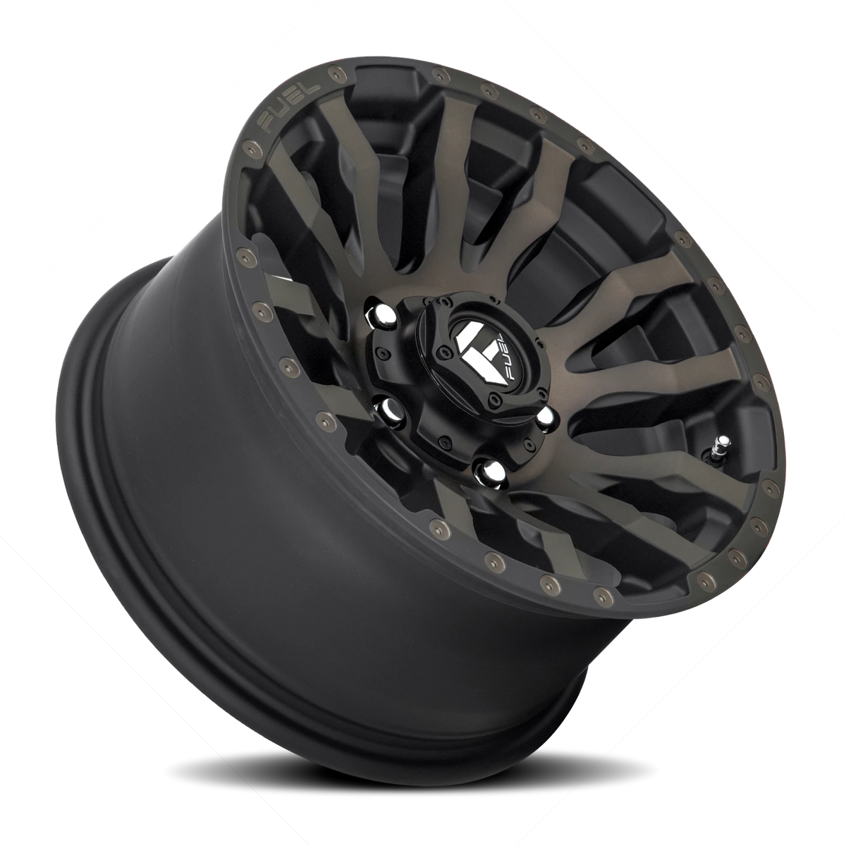 Fuel Blitz 17x9 +1 5x150mm 110.2mm Matte Black Double Dark Tint