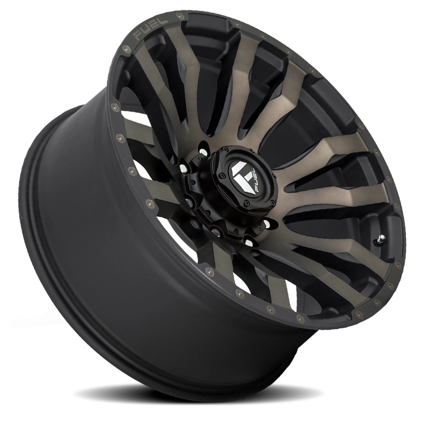 Fuel Blitz 20x10" 8x180mm 124.2mm CB -18mm Matte Black Double Dark Tint