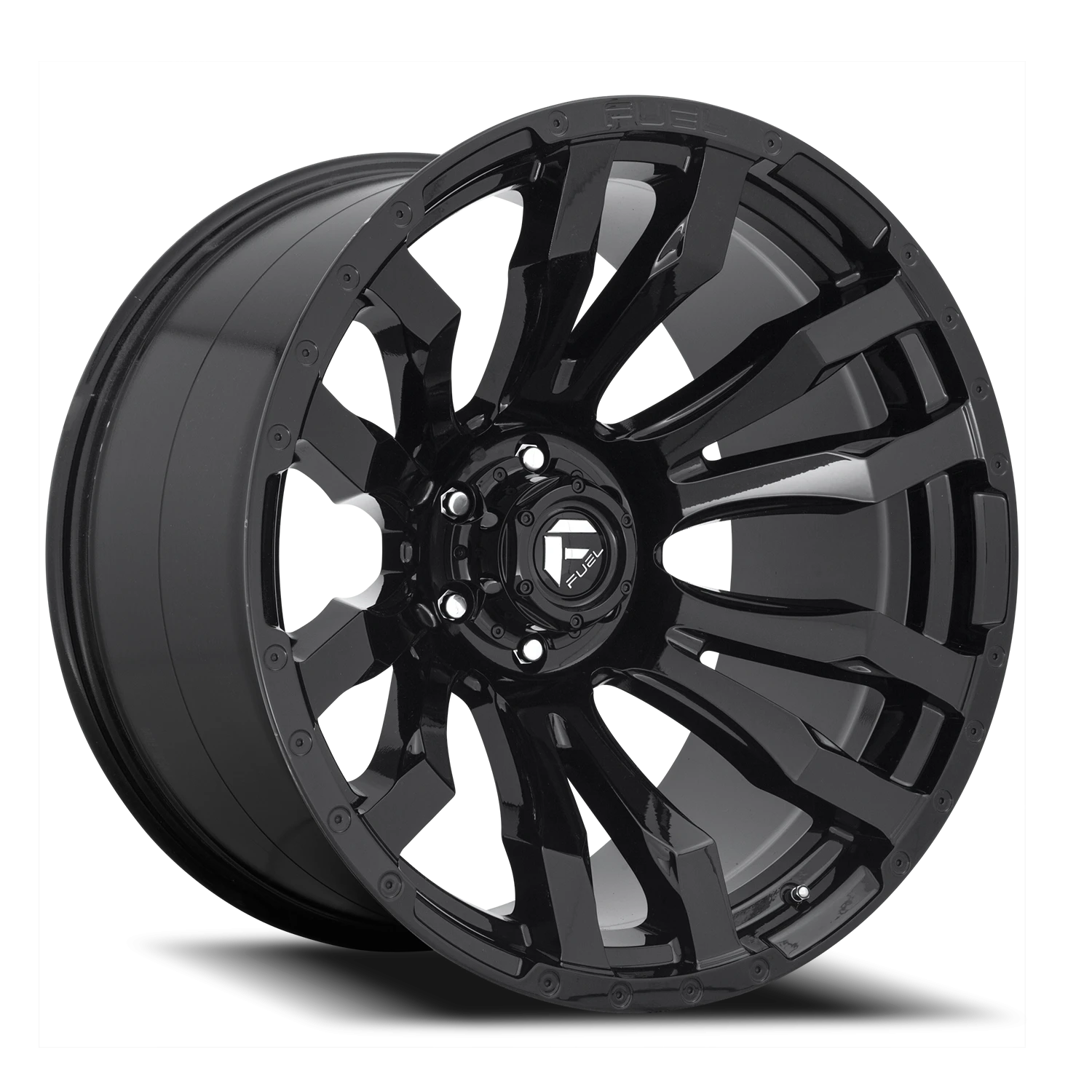 Fuel Blitz 22x12" 5x127mm 71.5mm CB -44mm Gloss Black