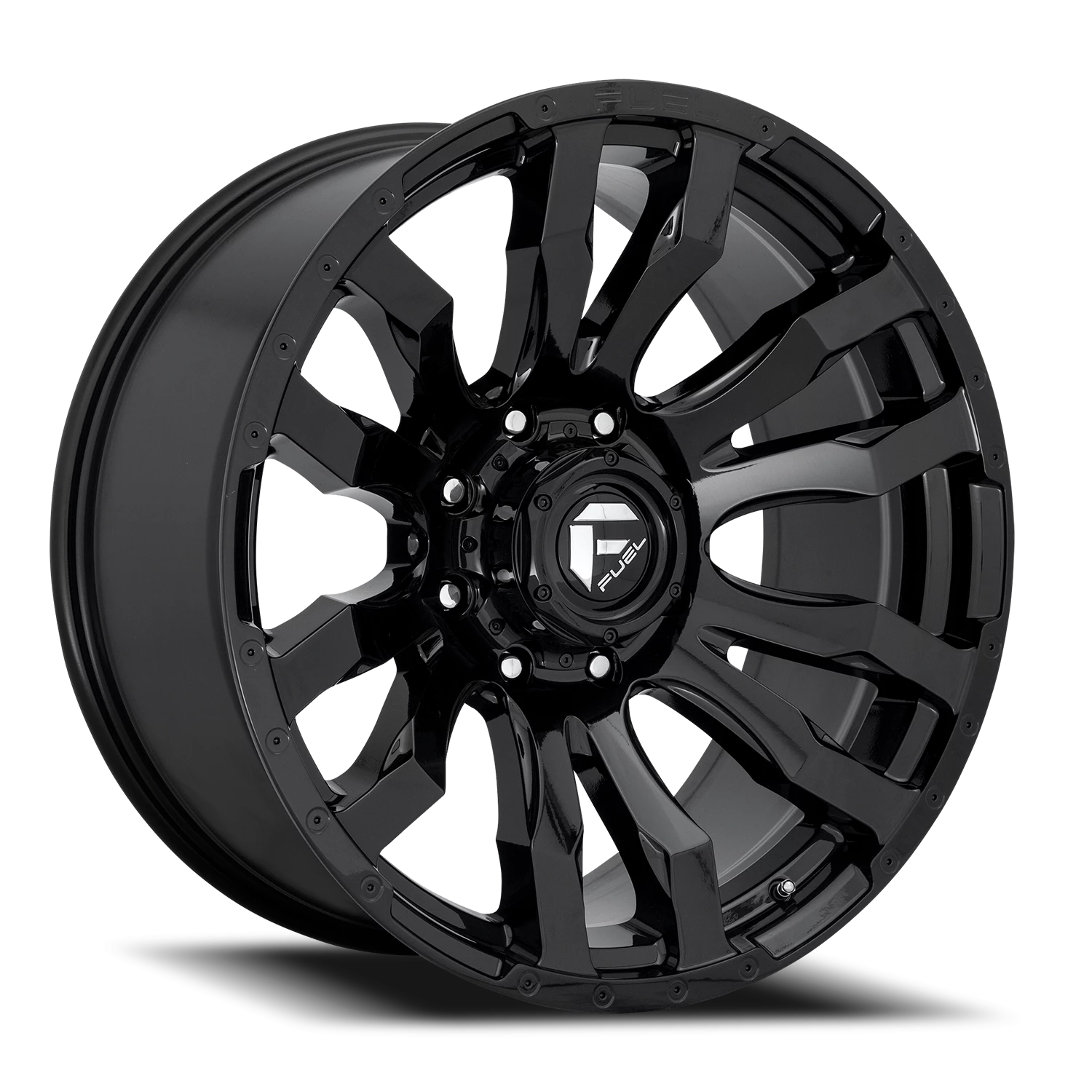 Fuel Blitz 18x9" 8x180mm 124.2mm CB +1mm Gloss Black
