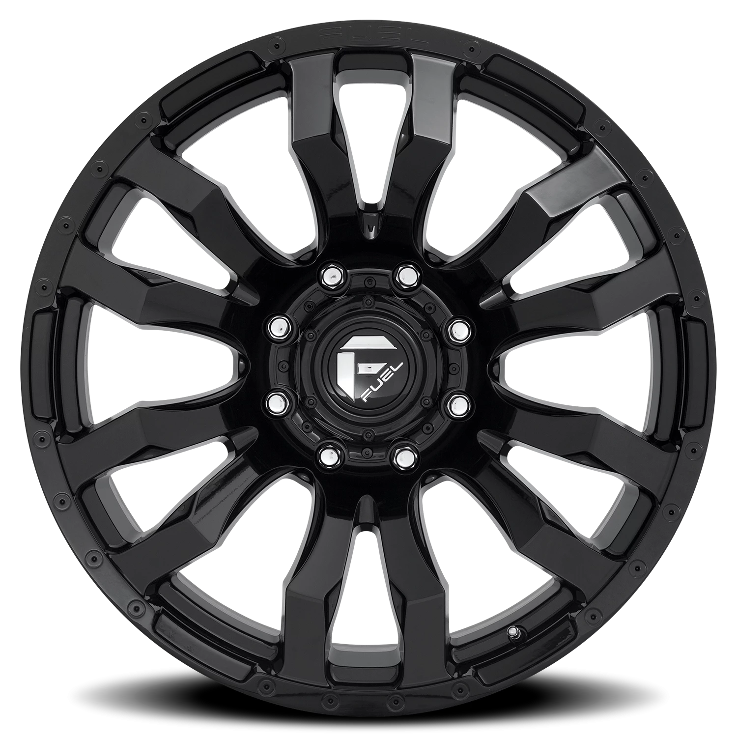 Fuel Blitz 18x9" 8x180mm 124.2mm CB +1mm Gloss Black