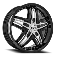 Diablo Blitz 20x8.5" 5x114.3mm 73.1mm CB +35mm Gloss Black
