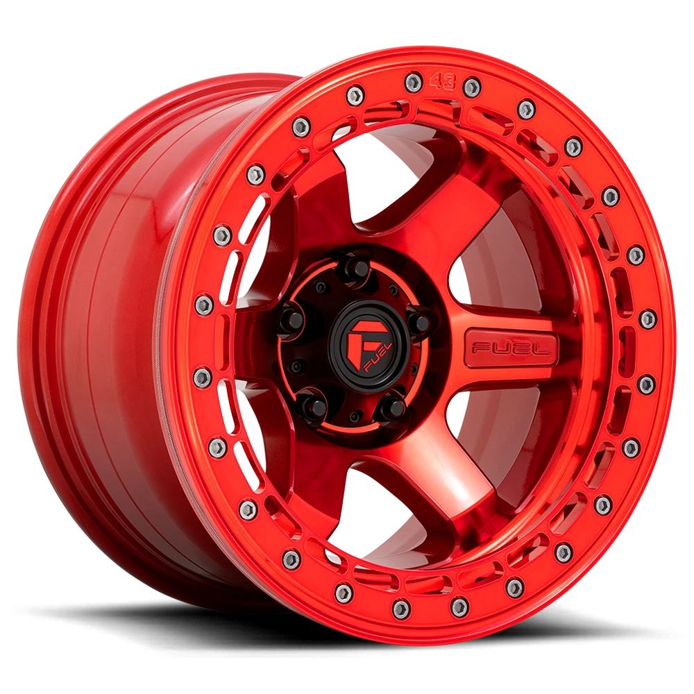 Fuel Block Beadlock 17x9 -15 6x135mm 87.1mm Candy Red Candy Red Ring