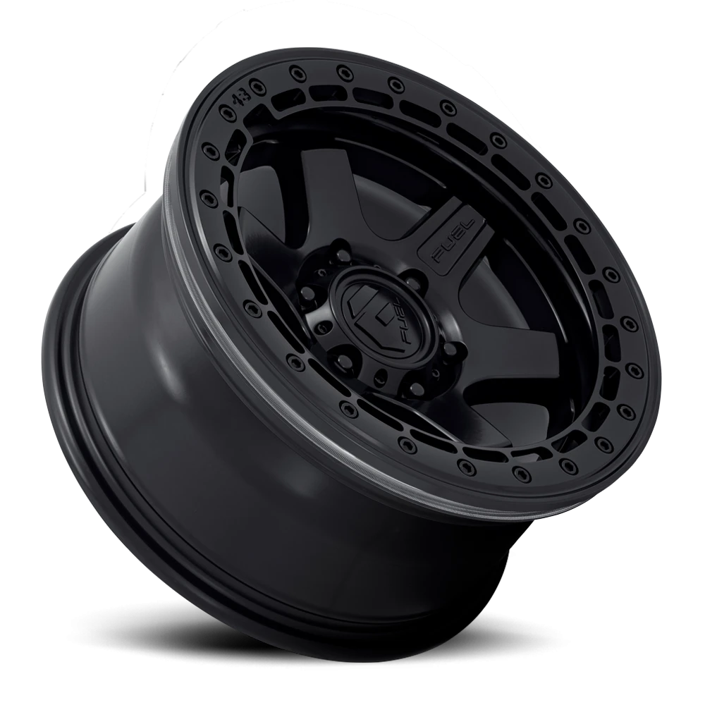 Fuel Block Beadlock 17x9 -15 5x127mm 71.5mm Matte Black Matte Black Ring