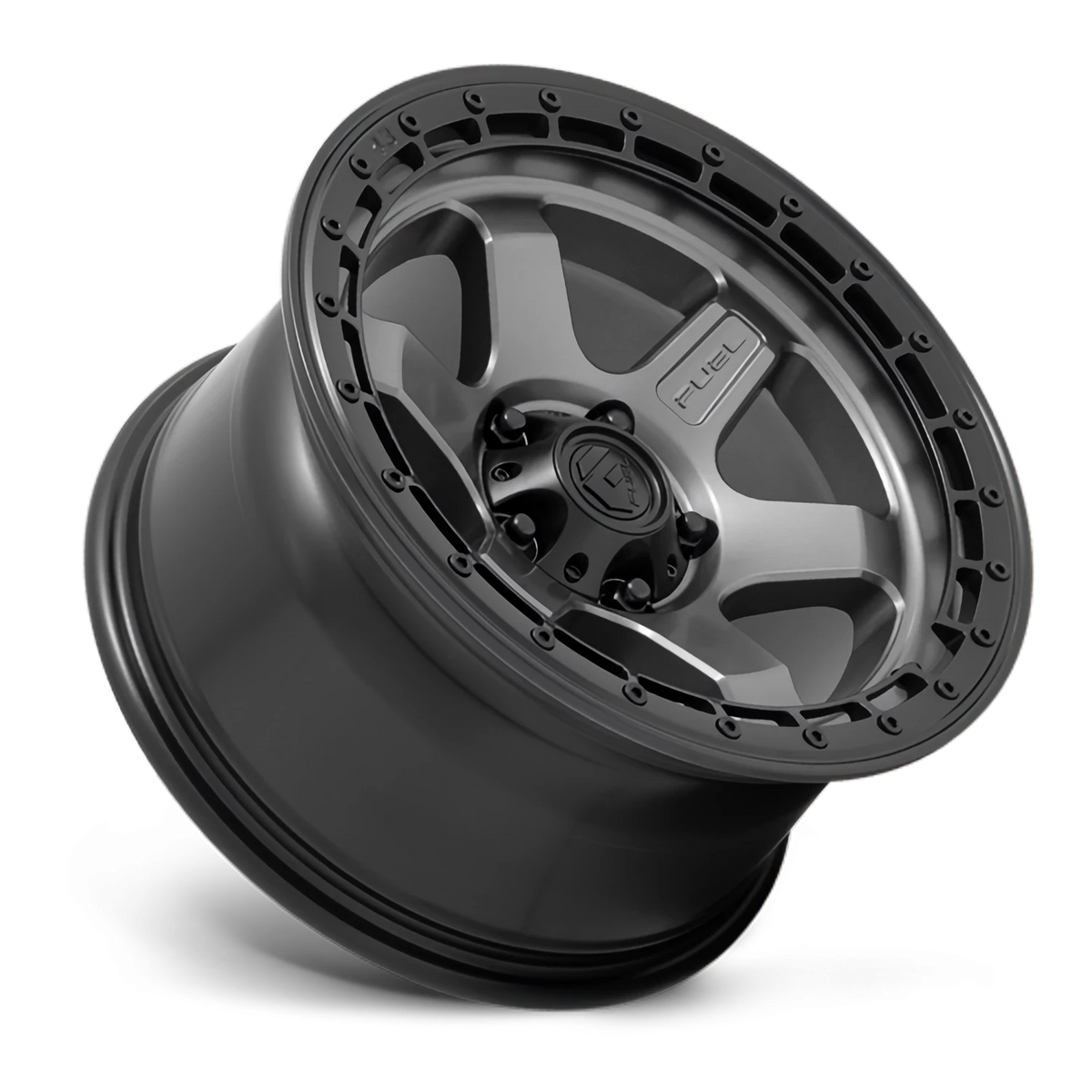 Fuel Block 18x9 +20 5x127mm 71.5mm Matte Gunmetal Black Ring