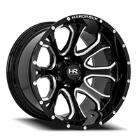 Hardrock Offroad Bloodshot Xposed H505 20x12" 6x139.7mm 108mm CB -44mm Gloss Black Milled