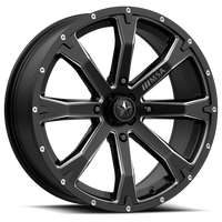 MSA Bounty 18x7" 4x137mm 112mm CB +10mm Satin Black Milled